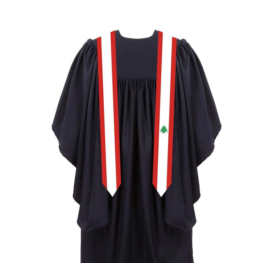 3560 Lebanon Graduation Stole Flag Graduation Sash Scarf Graduation Gift